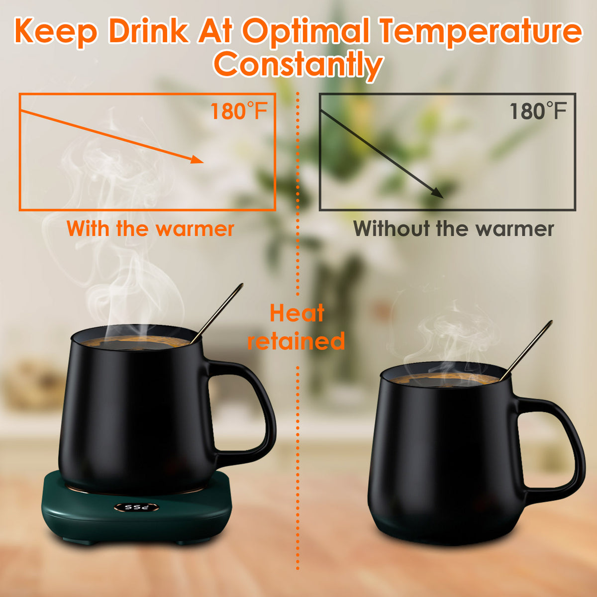 a mugs of hot liquid