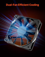 Mid-Tower Gaming PC Case with Two 120 mm Fans