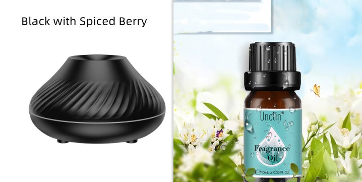 a black object next to a bottle