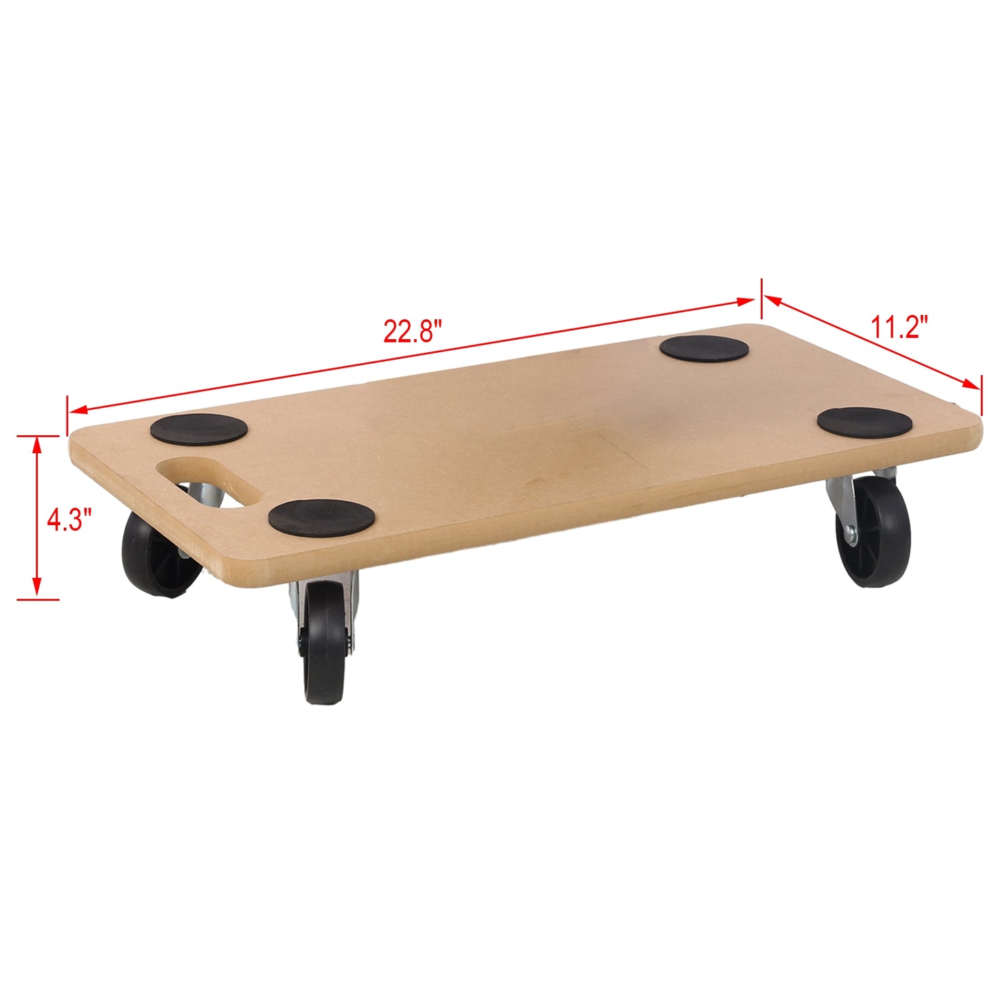 Heavy Duty Furniture Dolly  Wood Rolling Mover For Piano  Couch  Fridge