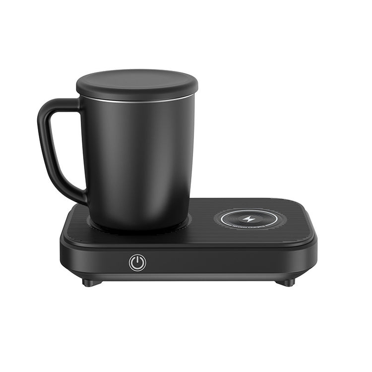 a black coffee mug on a black surface