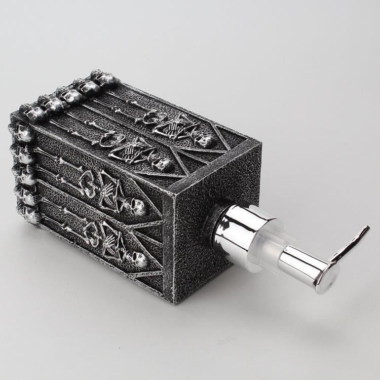 a silver container with a metal container with a metal handle