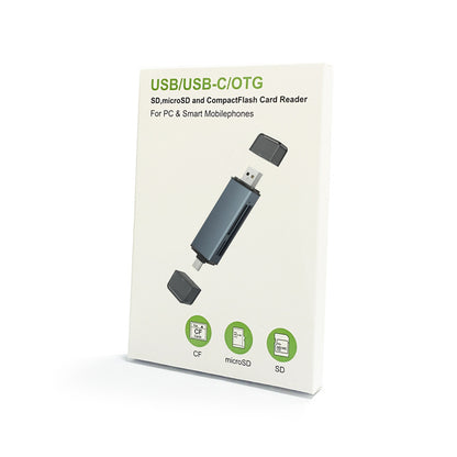 Cf Card Reader SD Car USB Three-in-one