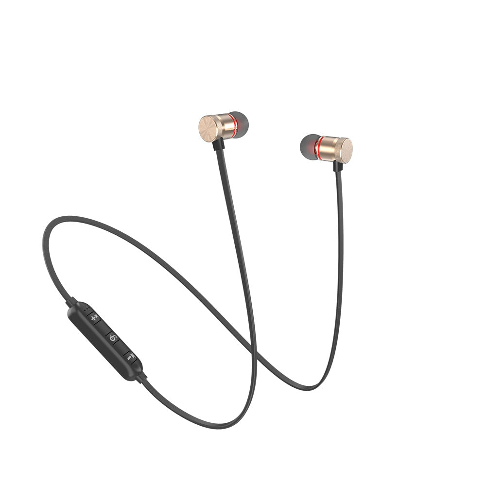 a pair of black earphones with a black cord