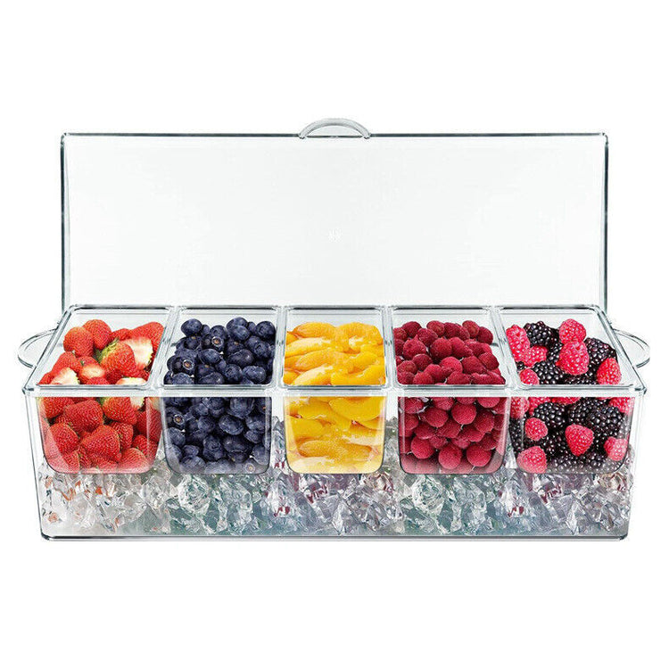 a container with different fruits in it