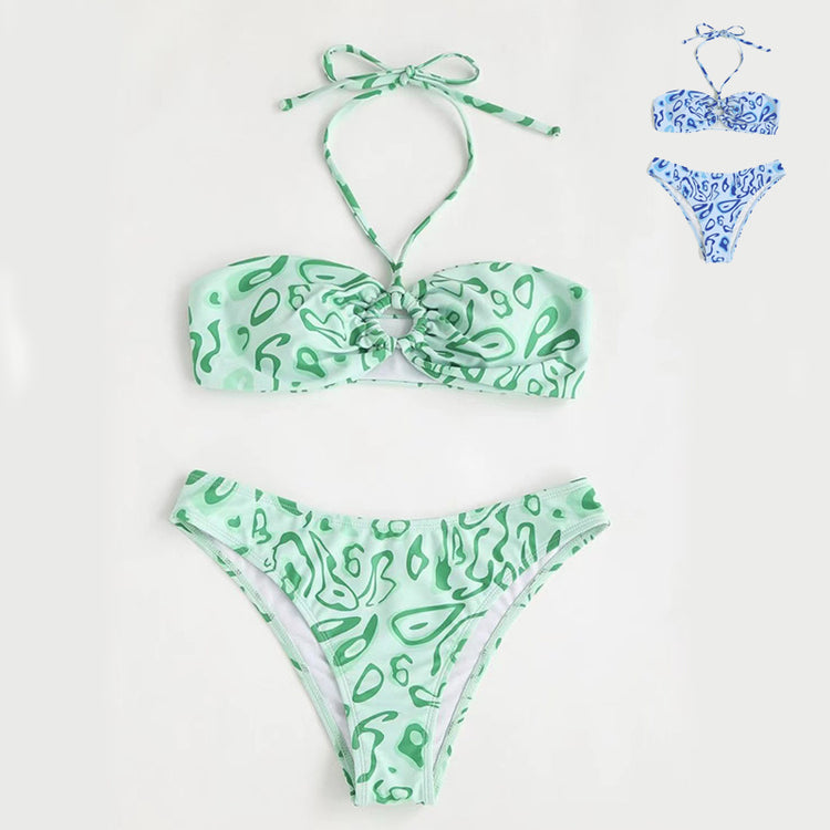 a green and blue garment