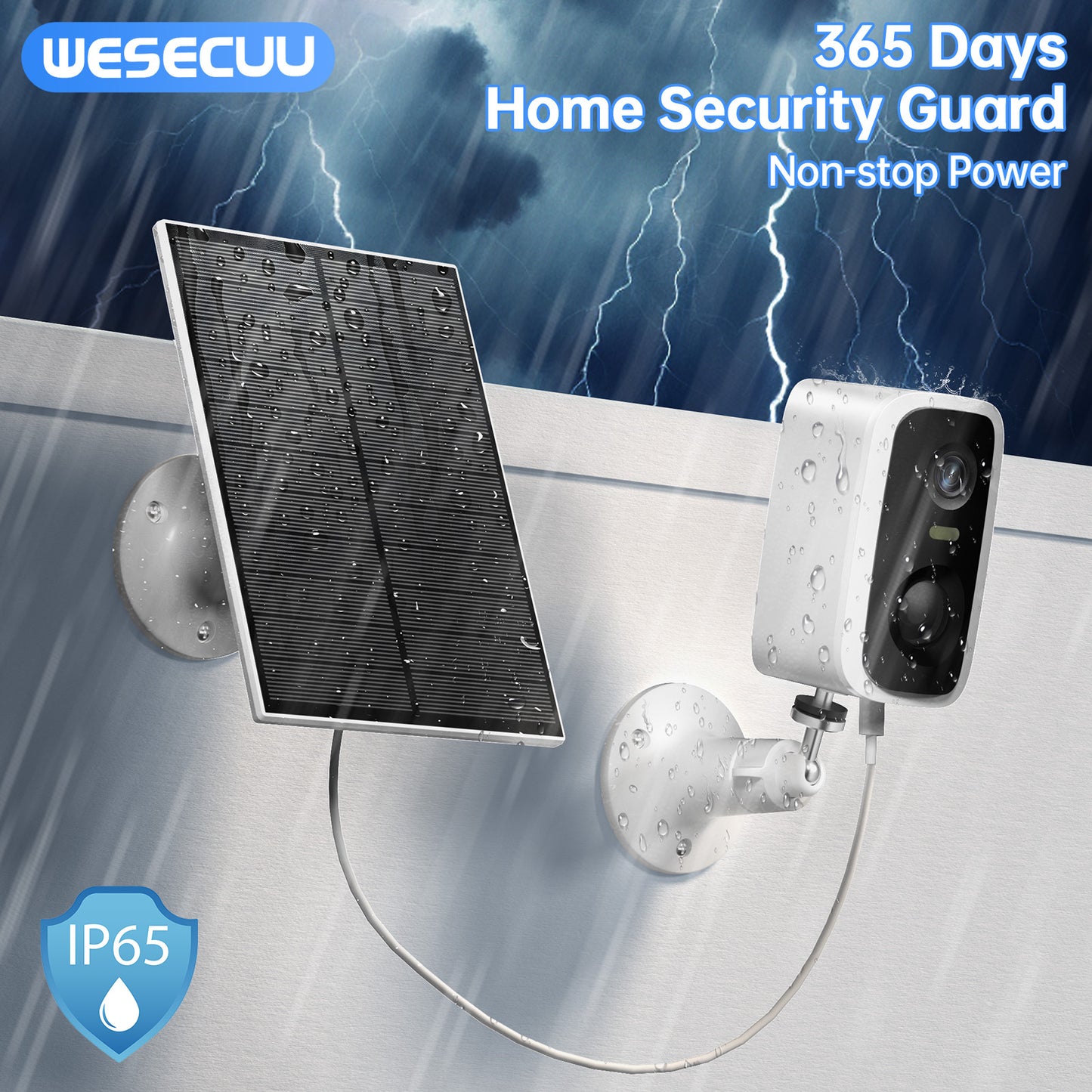 Solar Battery WIFI Camera 2K Human Detection Waterproof Mini CCTV With 5000mAh Battery With Solar Panel