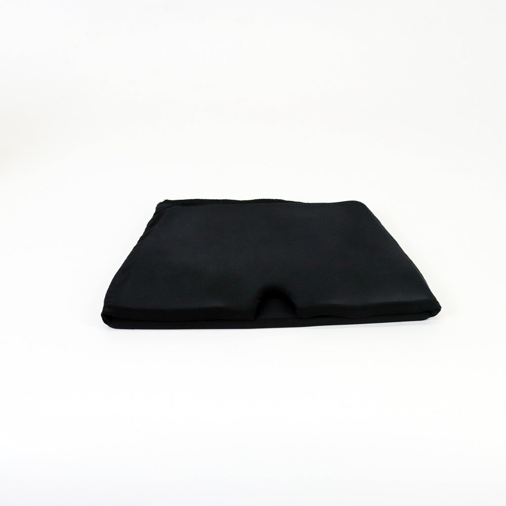 a black square object on a white background