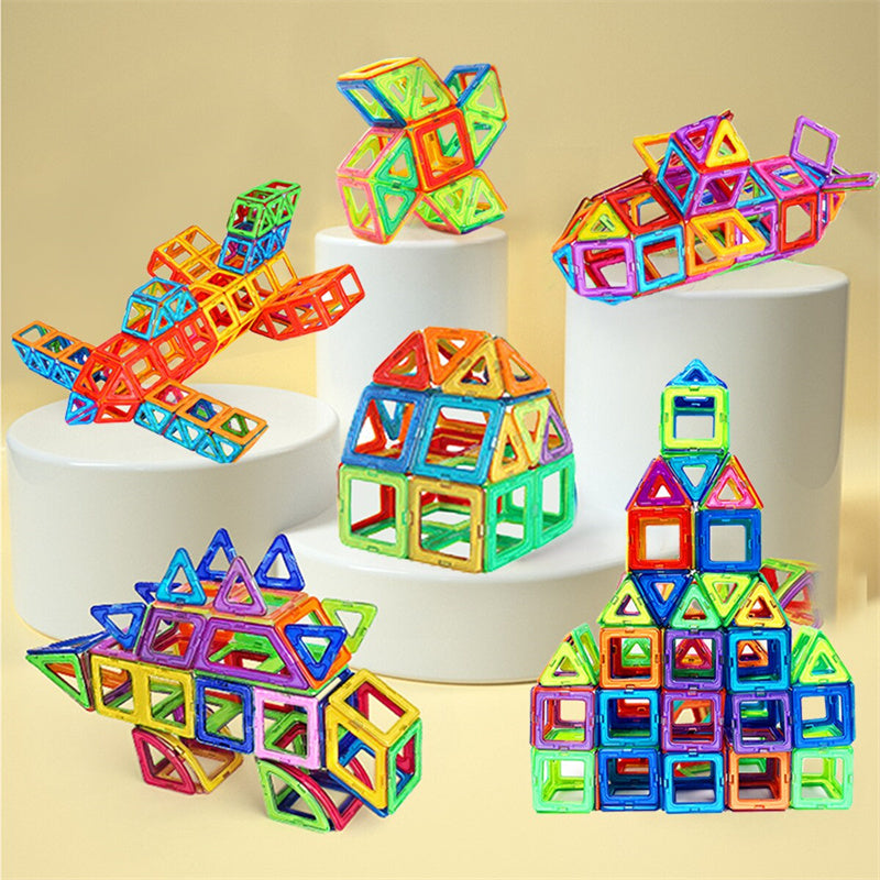 a group of colorful toy blocks