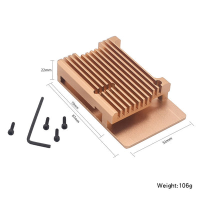 Motherboard Aluminum Alloy Heat Dissipation Protection Box With Dual Fans