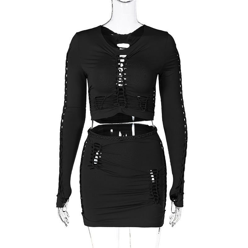 a black dress on a mannequin
