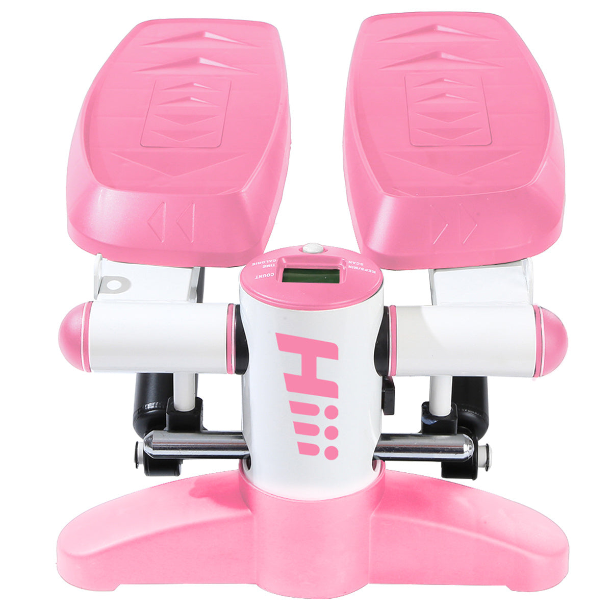 a pink and white exercise machine