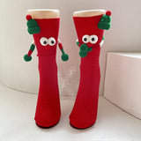 Cotton Cartoon Christmas Crew Socks for Adults and Children