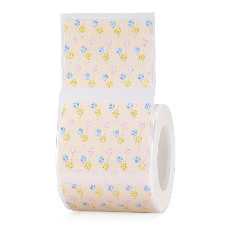 a roll of tape with balloons on it