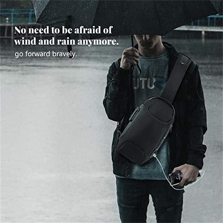 a man holding an umbrella
