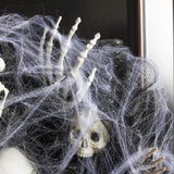 Black Mesh Skull Halloween Garland