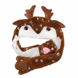Movable Christmas Santa, Snowman and Reindeer Hat