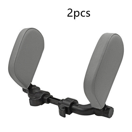 a pair of headrests on a white background