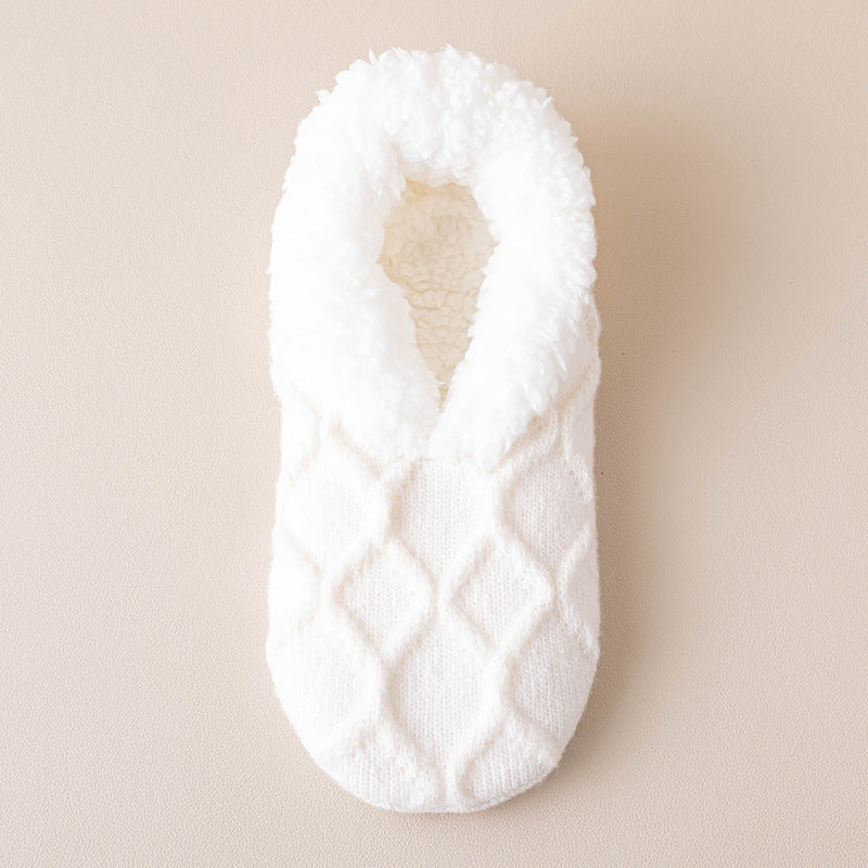 a white sock with a pattern on it