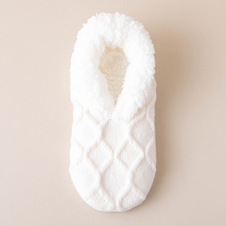 a white sock with a pattern on it