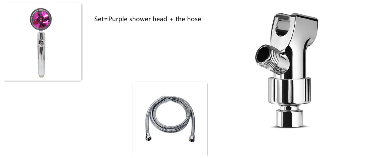 a shower head and hose