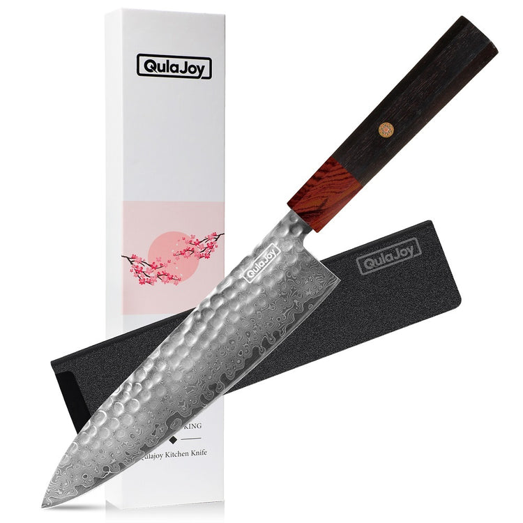 a knife with a wooden handle