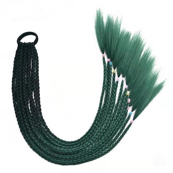 a long braided hair on a white background