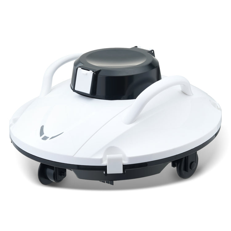 a white robot vacuum cleaner