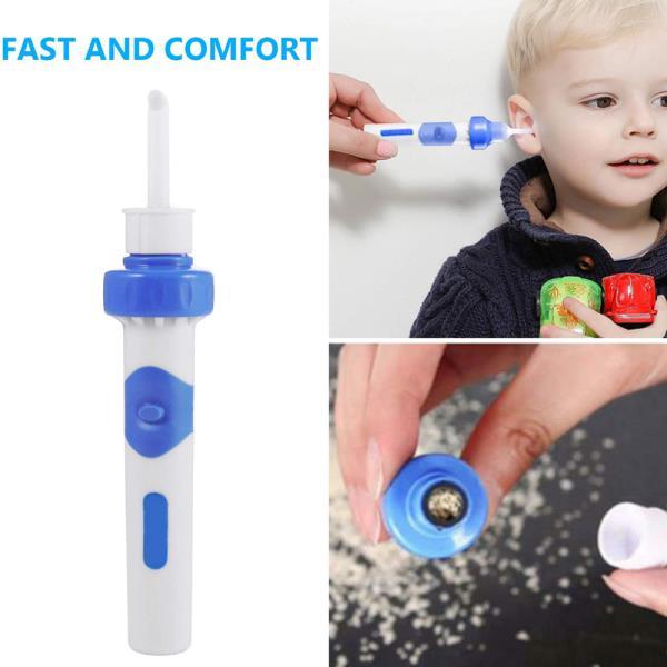 a collage of a baby's ear cleaning