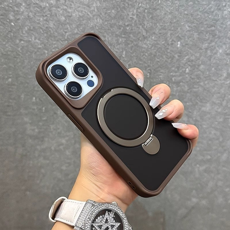 Magnetic Rotating Stand Phone Case Pivot Swivel Protective Cover