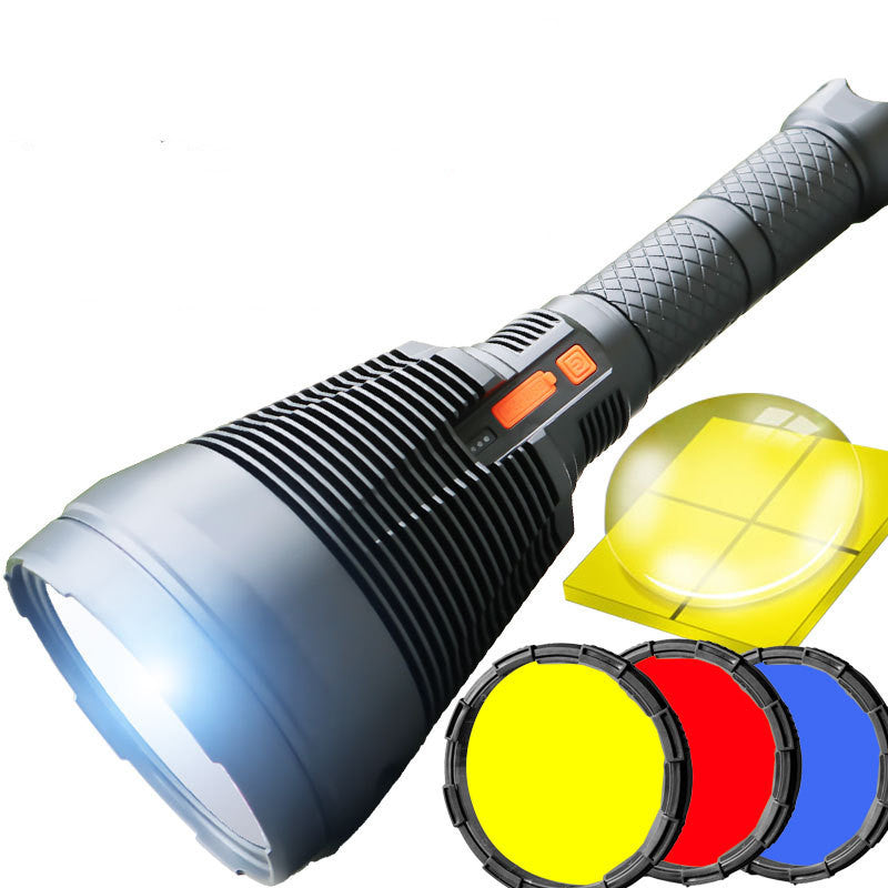 a flashlight with a light on it