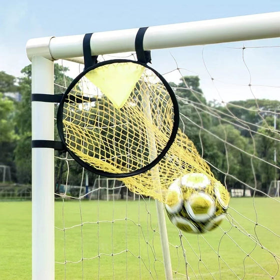 Support pan European shipping--2-Pack Top Bins Football Target Net, Foldable Soccer Training Net With Goal, Easy To Install And Disassemble, Suitable For Soccer Training Practice