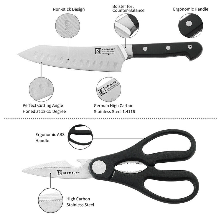 a close-up of a knife