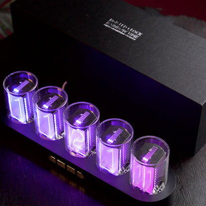 Colorful Night Light Retro Mechanical Wind Electronic Clock