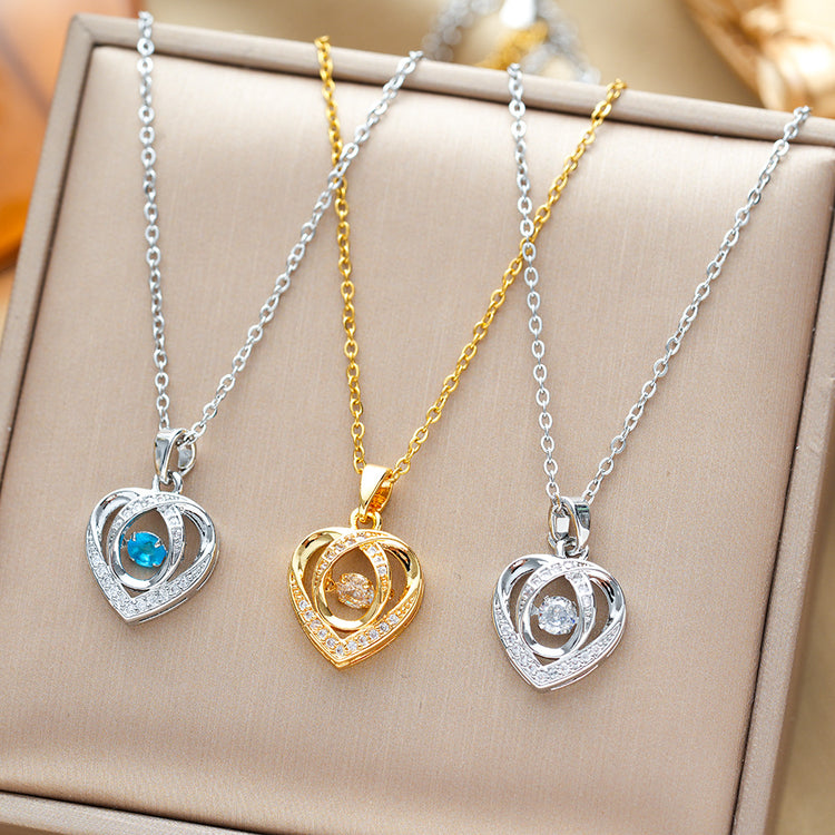 a group of necklaces on a box