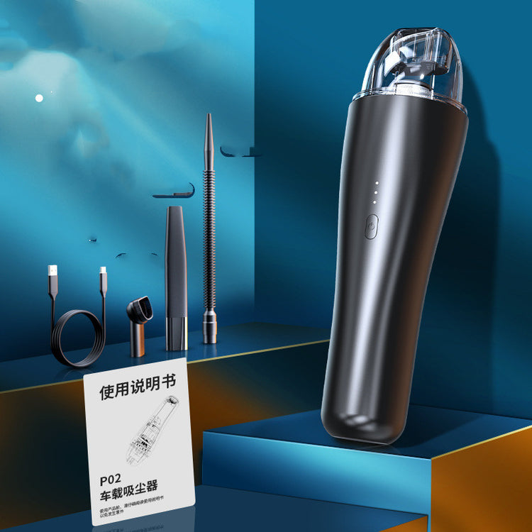 a black device on a blue and gold shelf