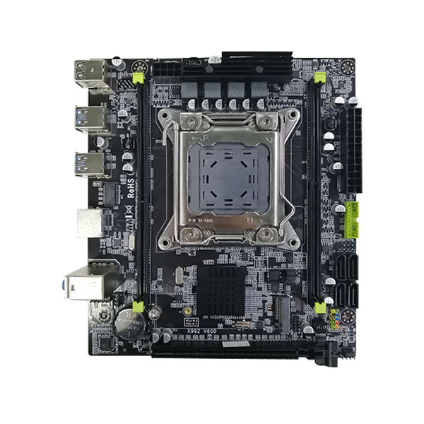 a close up of a computer motherboard