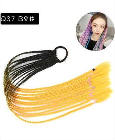 a group of braided hair