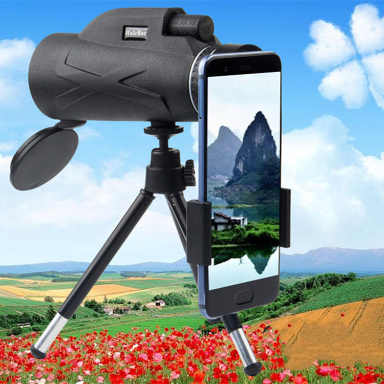 a phone on a tripod