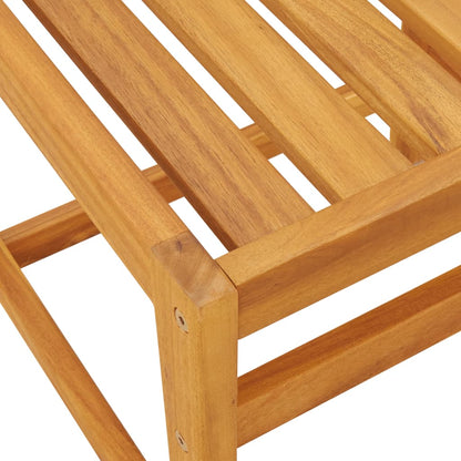 3-piece balcony furniture set with cushions, solid acacia wood