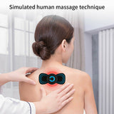 Portable Mini Electric Neck & Back Massage Patch, USB Rechargeable