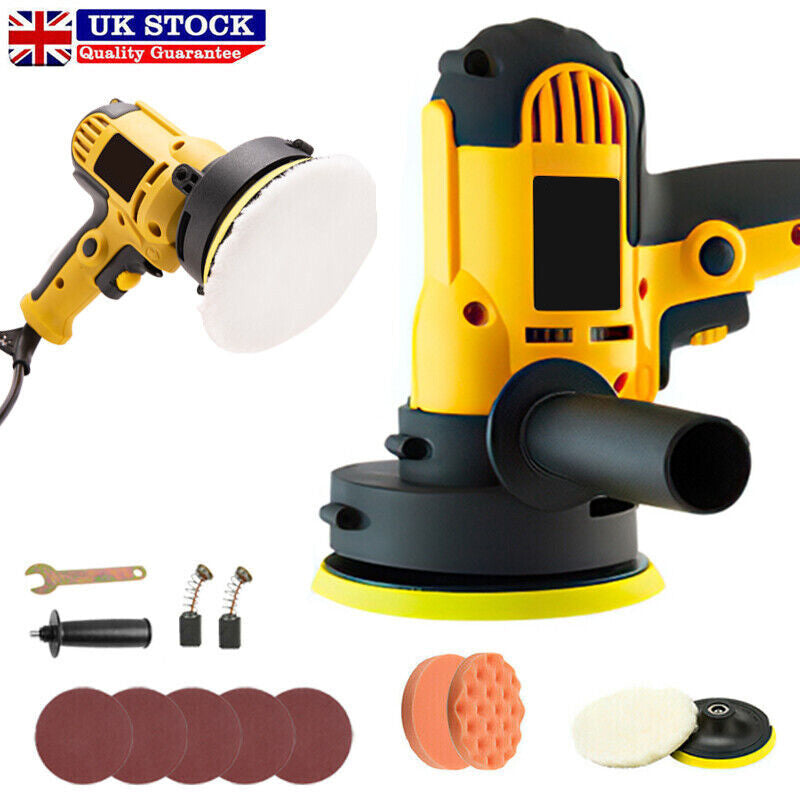 a yellow and black machine with a black handle