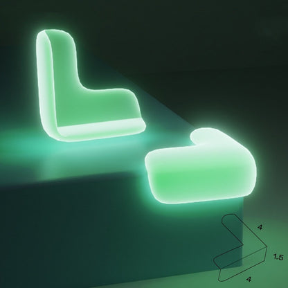 New Luminous Anti-collision Angle Transparent Soft Bag Sticker Silicone