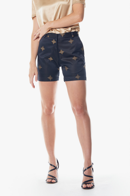 Black And Gold Shorts