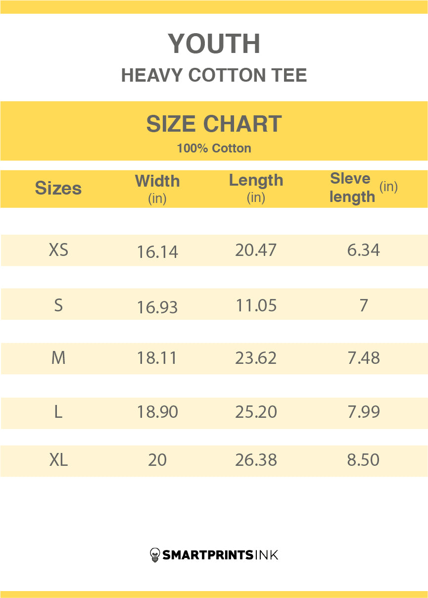 a chart of size and measurements