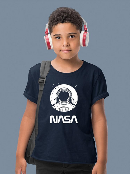 Nasa Astronaut Over Moon T-shirt -NASA Designs