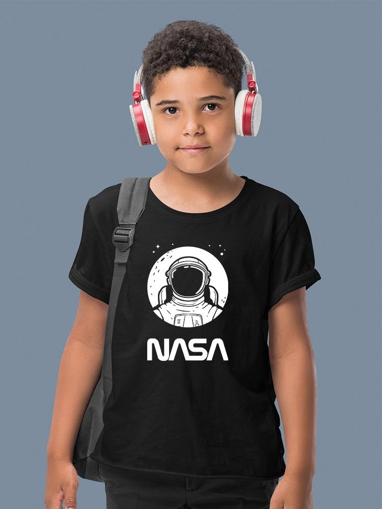 Nasa Astronaut Over Moon T-shirt -NASA Designs
