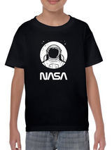 Nasa Astronaut Over Moon T-shirt -NASA Designs
