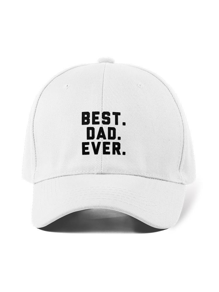 a white hat with black text