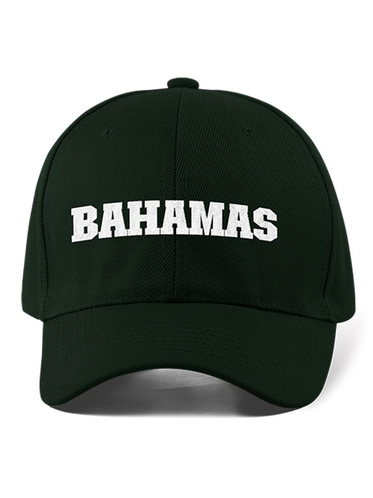 a black hat with white text